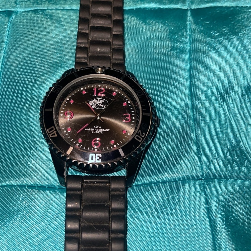 Bass Pro Shops Pink & Black Watch
